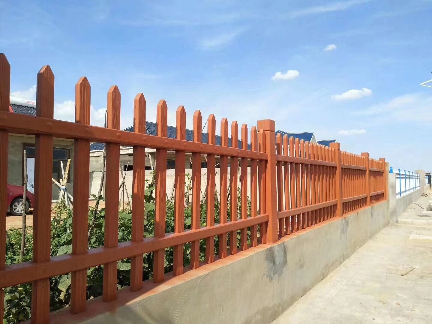 lumion渲染现代别墅庭院景观设计木栅栏围墙，jpg su草图模型下载-【集简空间】「每日更新」